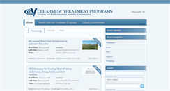 Desktop Screenshot of clearviewtreatmentevents.com
