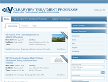 Tablet Screenshot of clearviewtreatmentevents.com